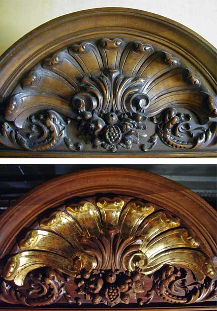 Antique Furniture, Gilding and Slivering, Walnut Cabinet 2