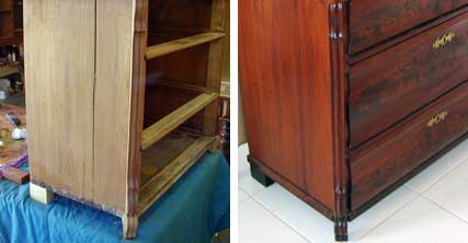 Furniture Restoration - Biedermeier Chest4
