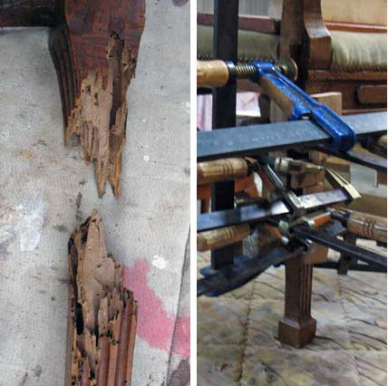 Antique Furniture - Italian Chair Restoration2