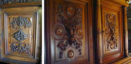 Antique Furniture, Gilding and Slivering, Walnut Cabinet 6